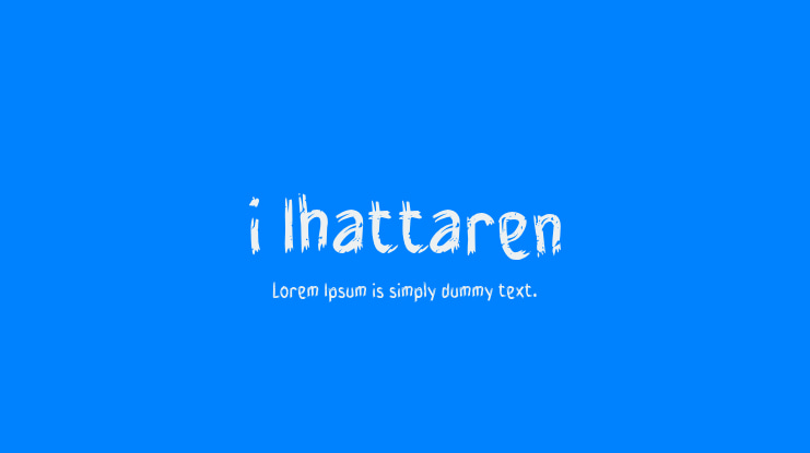 i Ihattaren Font
