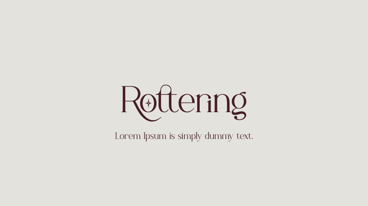 Rottering Font