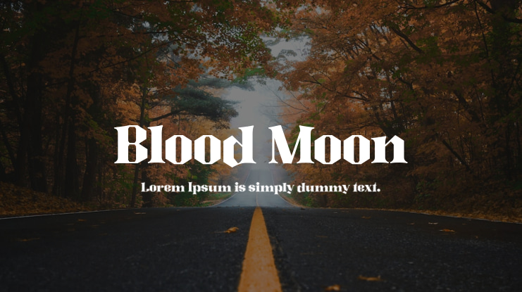 Blood Moon Font