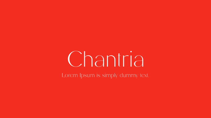 Chantria Font