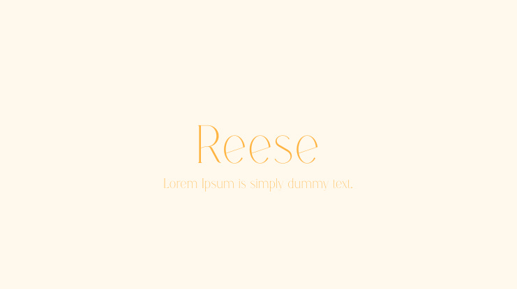 Reese Font