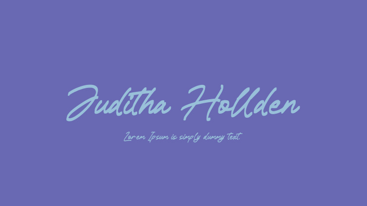 Juditha Hollden Font