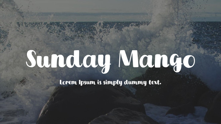 Sunday Mango Font