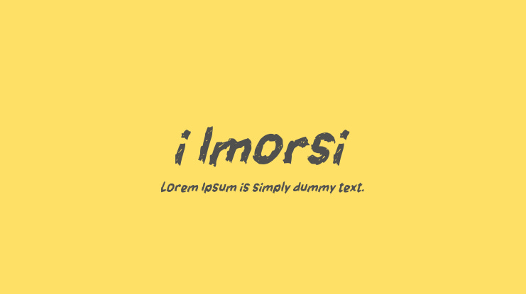 i Imorsi Font