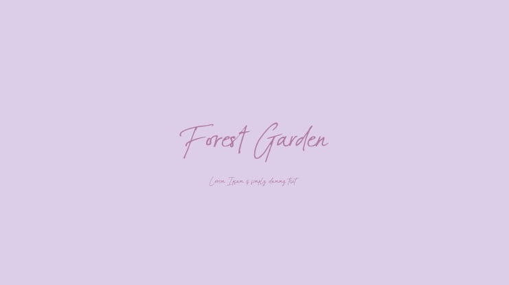 Forest Garden Font