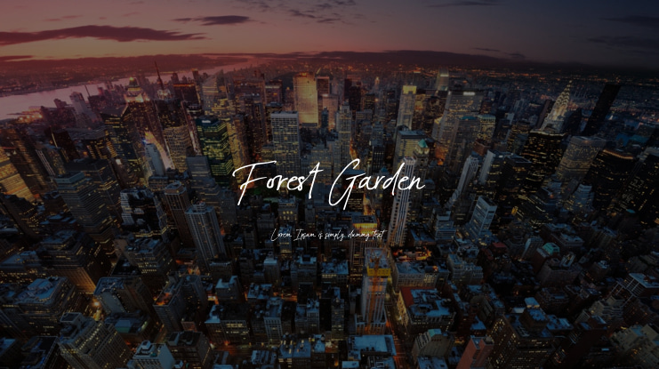Forest Garden Font