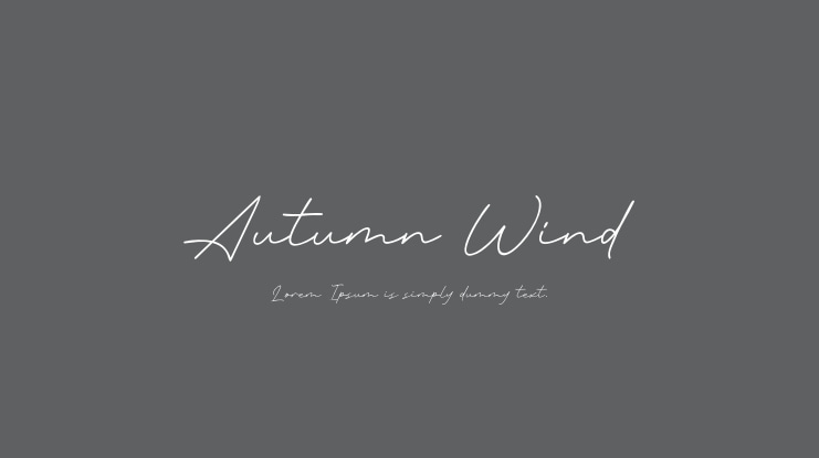 Autumn Wind Font