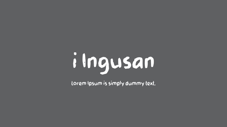 i Ingusan Font