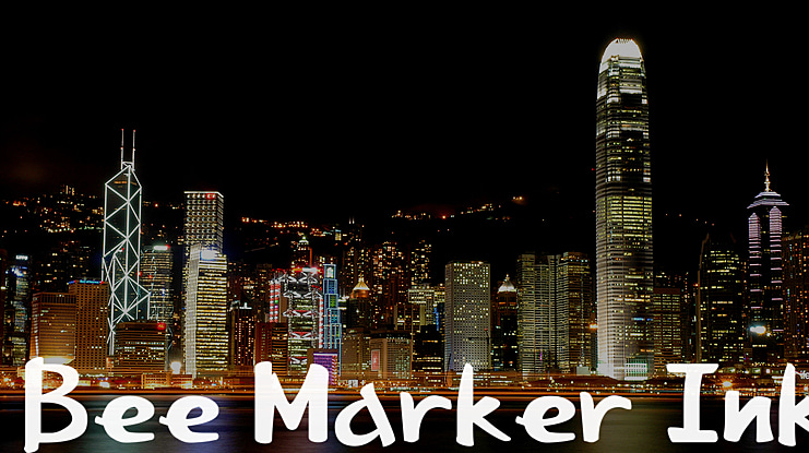 Bee Marker Ink Font