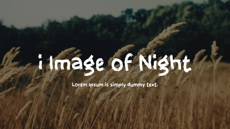 i Image of Night Font