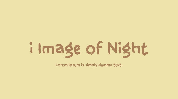 i Image of Night Font