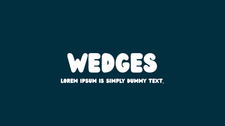 Wedges Font