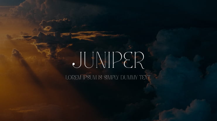 Juniper Font