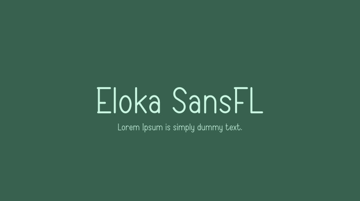Eloka SansFL Font