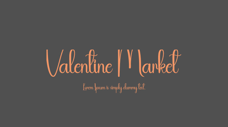 Valentine Market Font