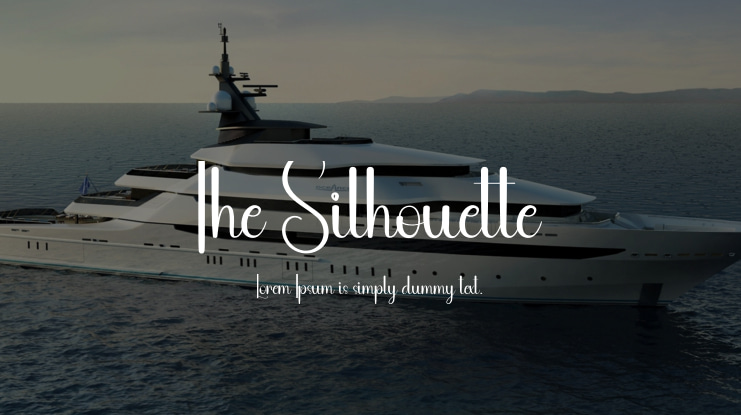 The Silhouette Font