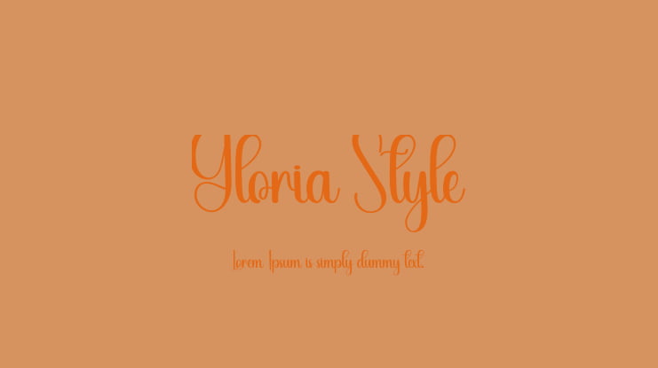 Gloria Style Font