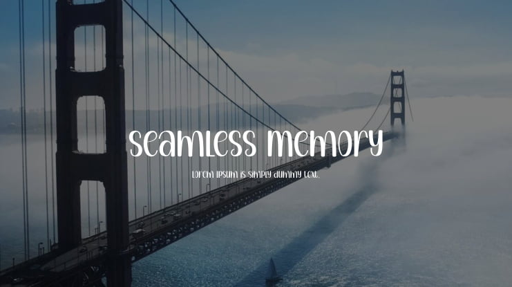 Seamless Memory Font