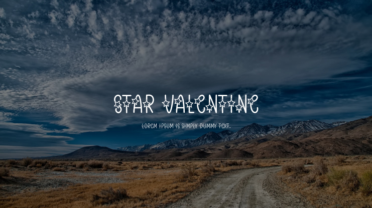 Star Valentine Font
