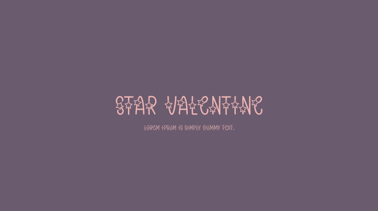 Star Valentine Font