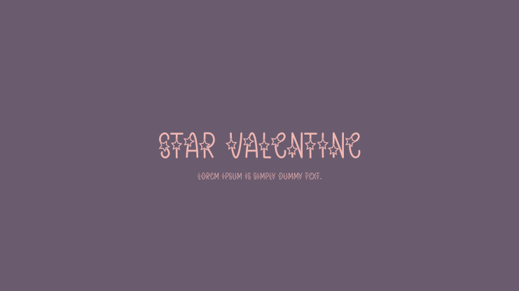 Star Valentine Font