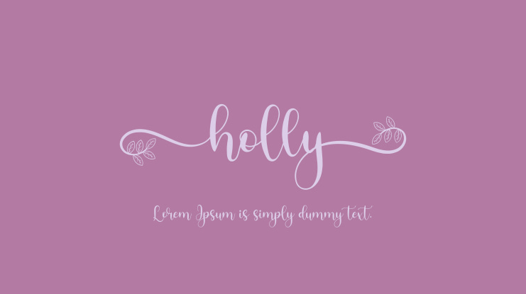 Holly Font