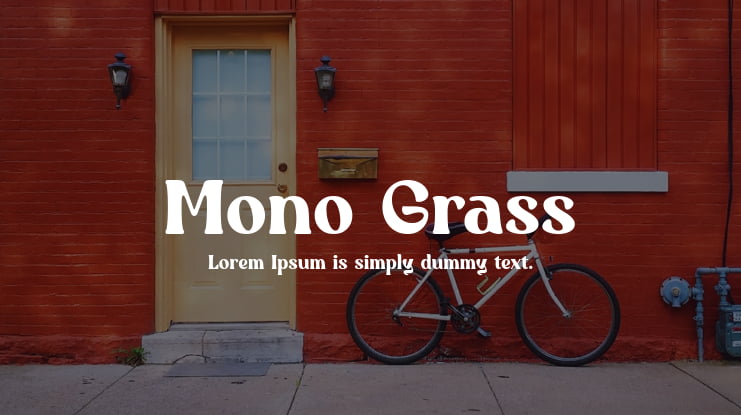 Mono Grass Font