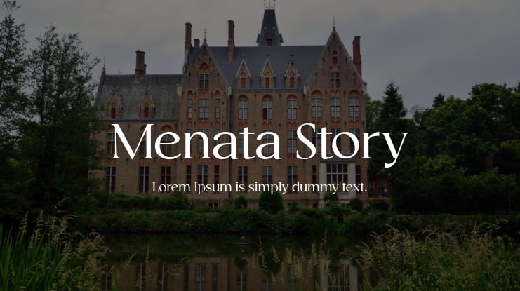 Menata Story Font