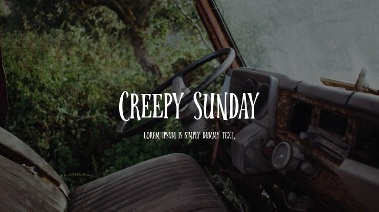 Creepy Sunday Font