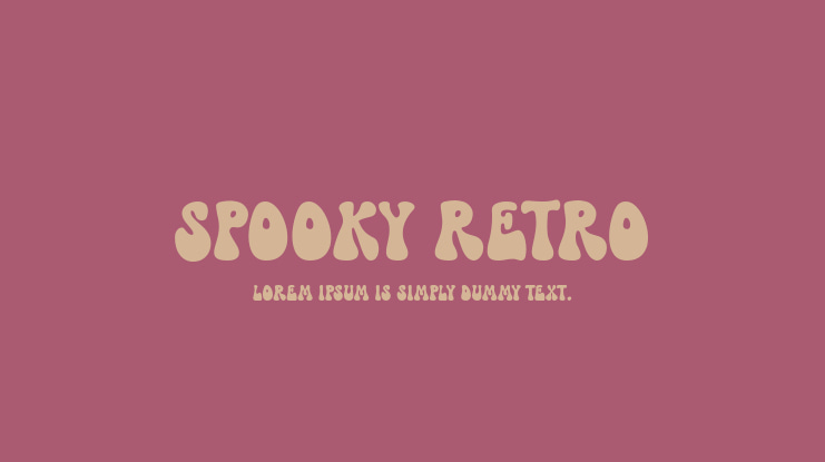 Spooky Retro Font