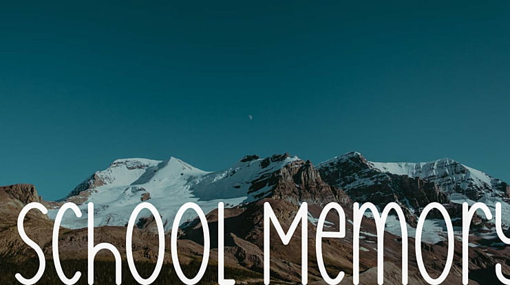 School Memory Font