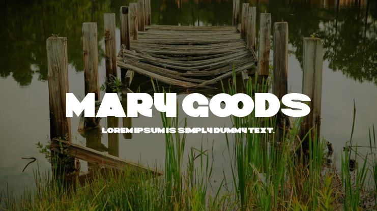MARY GOODS Font