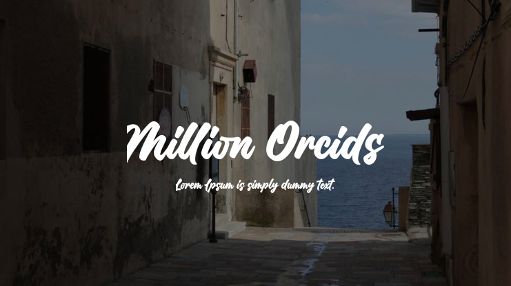 Million Orcids Font