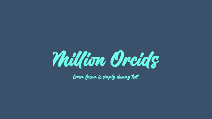 Million Orcids Font