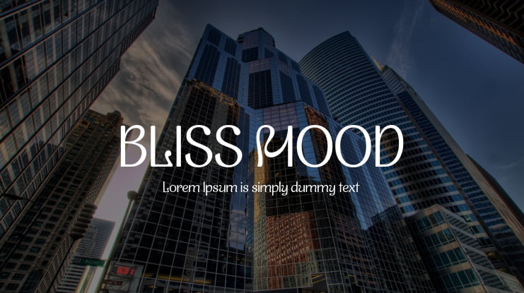 BLISS MOOD Font