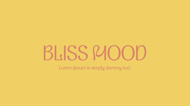 BLISS MOOD Font