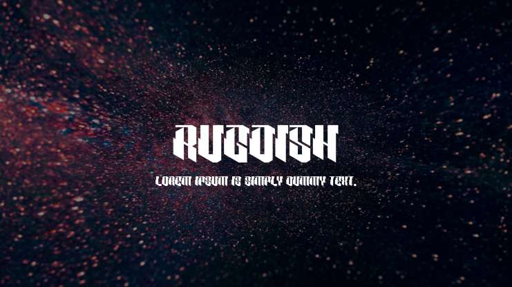 RUGDISH Font