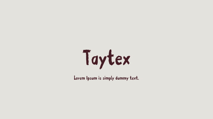 Taytex Font Family