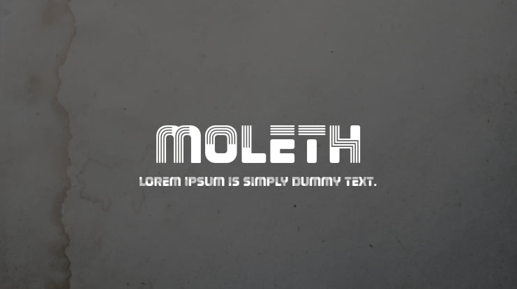 Moleth Font