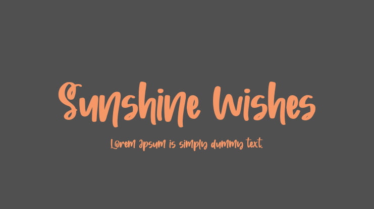 Sunshine Wishes Font
