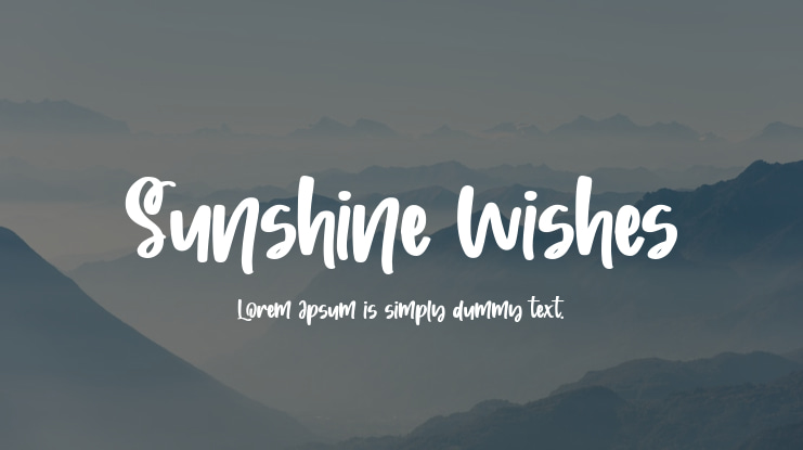 Sunshine Wishes Font