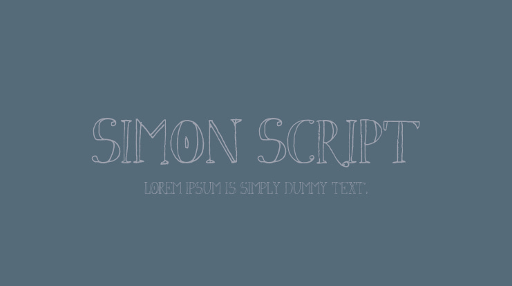 Simon Script Font