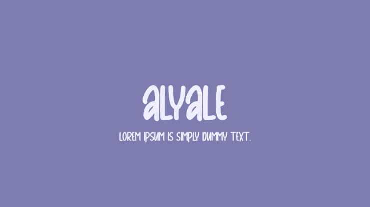 Alyale Font