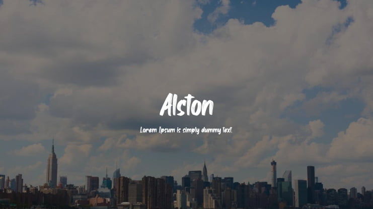 Alston Font