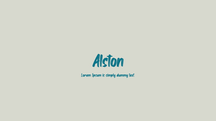 Alston Font