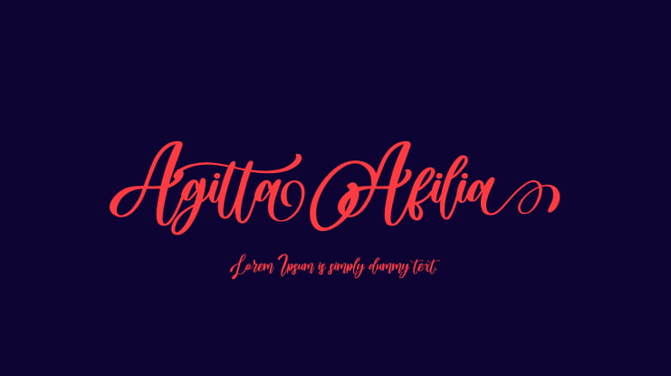 AgittaAfilia Font