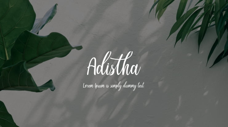 Adistha Font