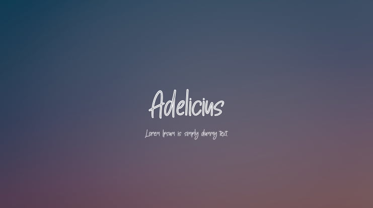 Adelicius Font