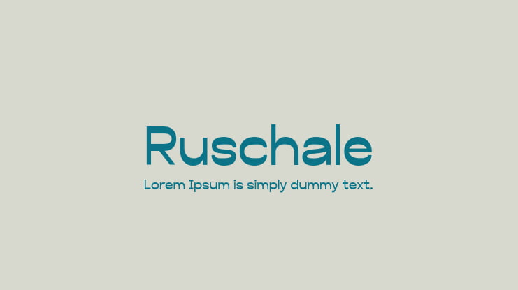 Ruschale Font