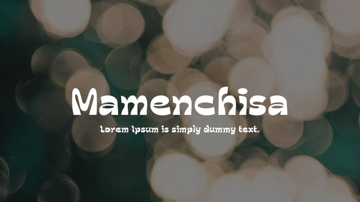Mamenchisa Font